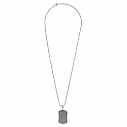 Подвеска Black Crystal Pendant Necklace с цепочкой 60 см (35 мм) ZIPPO 2007178